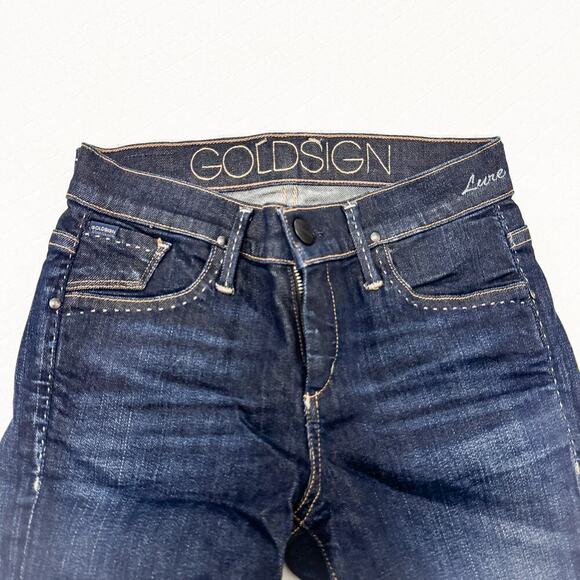 Goldsign Lure Skinny Jeans Super-Slim Faded Blue Size 24 $238 - Picture 4 of 8